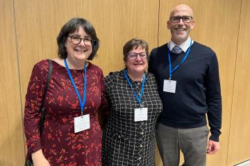 Helen Harden Jane Oldham and Dave Allen